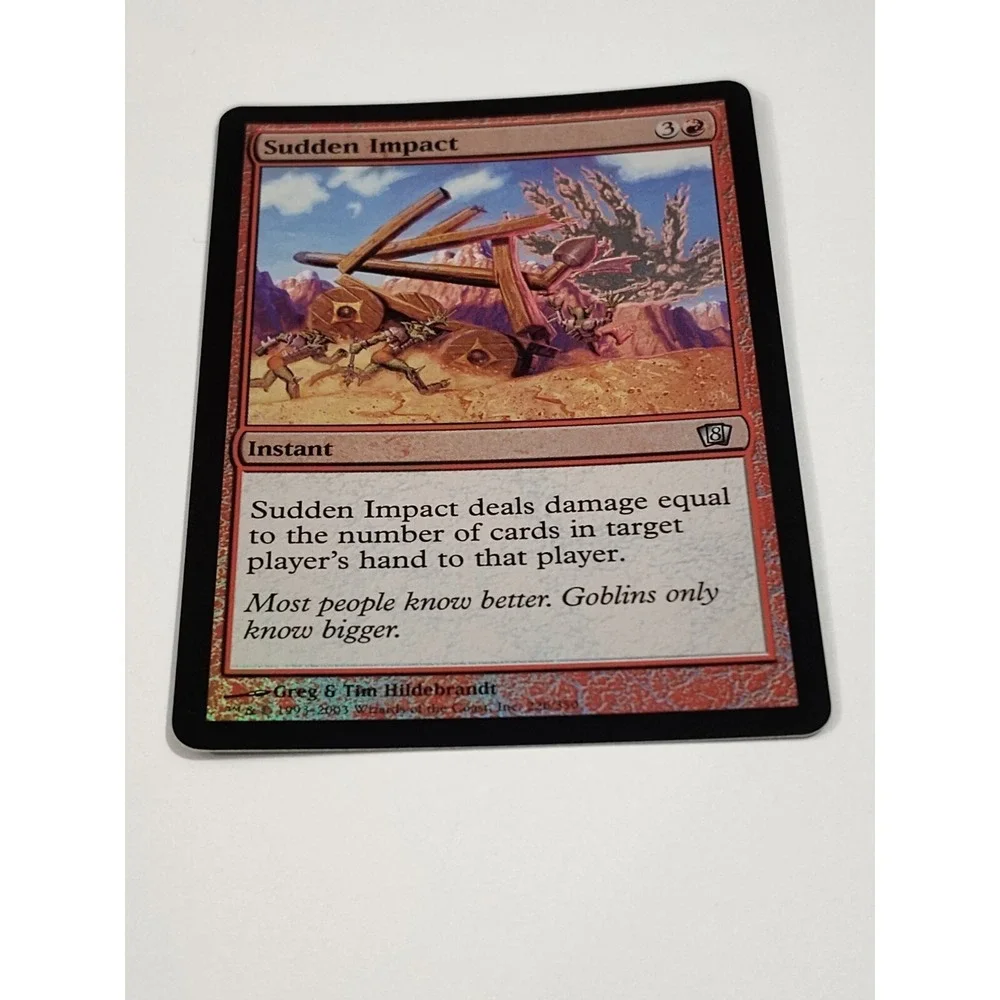 MTG Sudden Impact‎ FOIL Uncommon🌋RED MOUNTAIN Eighth Edition 266 - SEE PICS📸